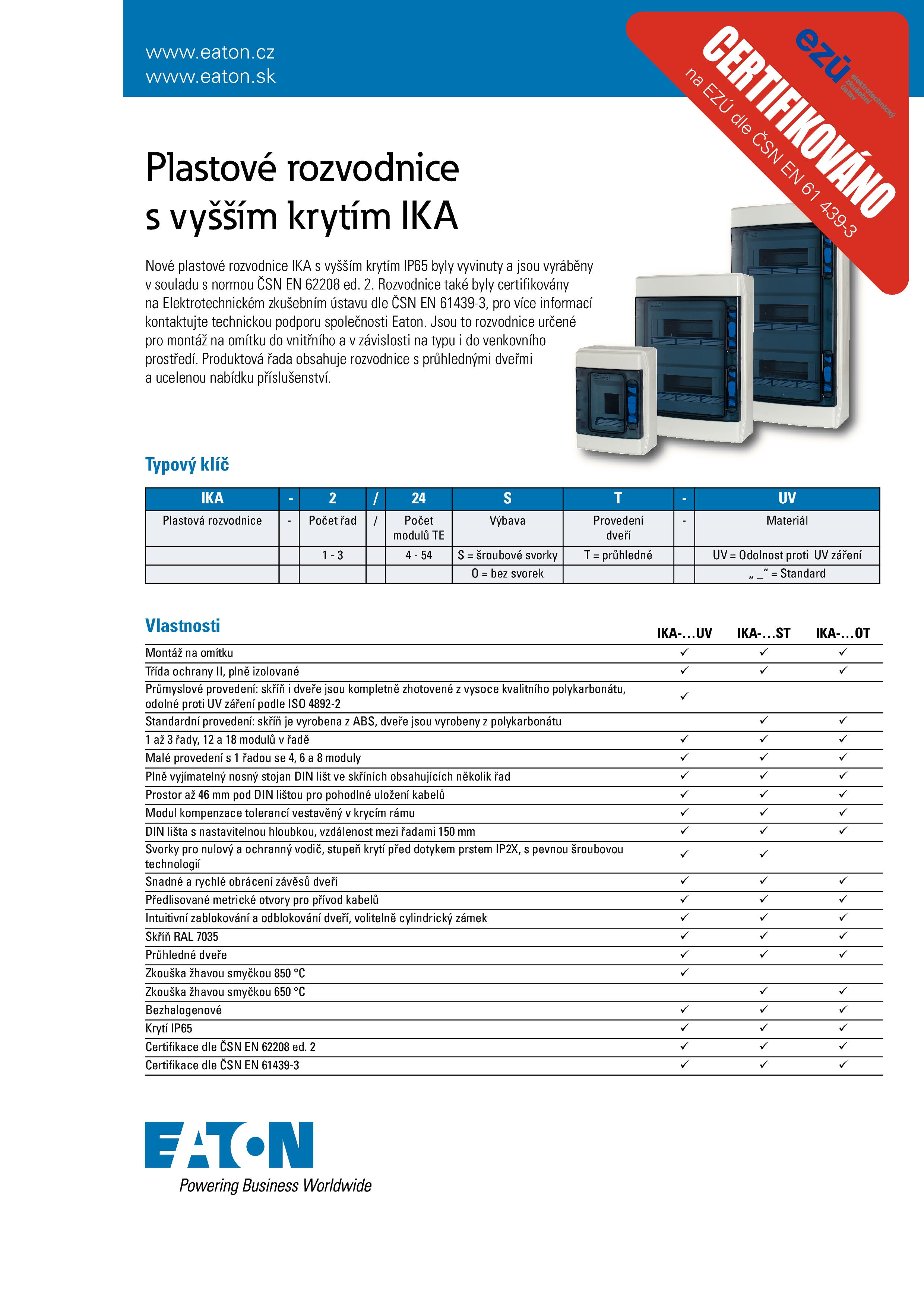 Rozvodnice na omítku IKA-2/24-ST, IP65, (Eaton), (174198)