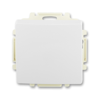 Spínač (ovládač) kolébkový s krytem, řazení 1/0, 3557G-A80340 B1, ABB, Swing®, Swing®L, jasně bílá