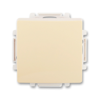 Spínač (ovládač) kolébkový s krytem, řazení 1/0, 3557G-A80340 C1, ABB, Swing®, Swing®L, krémová
