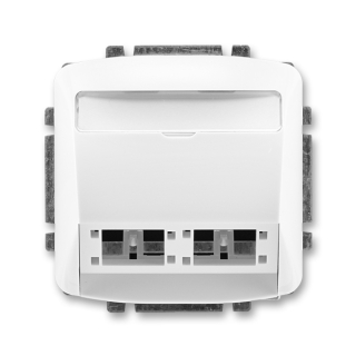 Kryt zásuvky komunikační a datové, pro moduly R&M freenet, 5014A-A00420 B, ABB, Tango, bílá