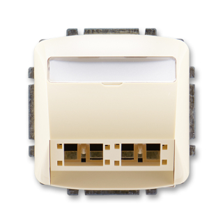 Kryt zásuvky komunikační a datové, pro moduly R&M freenet, 5014A-A00420 C, ABB, Tango, slonová kost