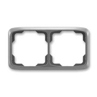 Rámeček vodorovný dvojnásobný, 3901A-B20 S2, ABB, Tango, kouřová šedá
