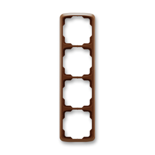 Rámeček svislý čtyřnásobný, 3901A-B41 H, ABB, Tango, hnědá