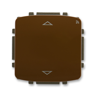 Spínač žaluziový s krátkocestným ovladačem, s přijímačem RF, 3299A-A33108 H, ABB, Tango, hnědá