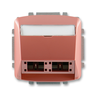 Kryt zásuvky komunikační a datové, pro moduly R&M freenet, 5014A-A00420 R2, ABB, Tango, vřesová červená