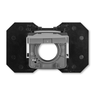 Zásuvka centrálního vysávání, 5530A-A67107 S2, ABB, Tango, kouřová šedá