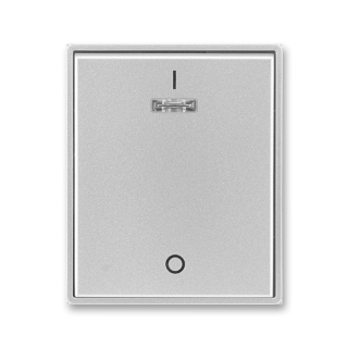 Kryt spínače trojpólového, s čirým průzorem, 3558E-A00933 08, ABB, Time®, Time® Arbo, titanová