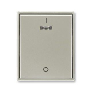 Kryt spínače trojpólového, s čirým průzorem, 3558E-A00933 32, ABB, Time®, Time® Arbo, starostříbrná