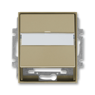 Kryt zásuvky komunikační a datové, repro, pro nosnou masku, 5014E-A00100 33, ABB, Time®, Time® Arbo, šampaňská