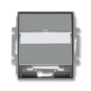 Kryt zásuvky komunikační a datové, repro, pro nosnou masku, 5014E-A00100 36, ABB, Time®, Time® Arbo, ocelová