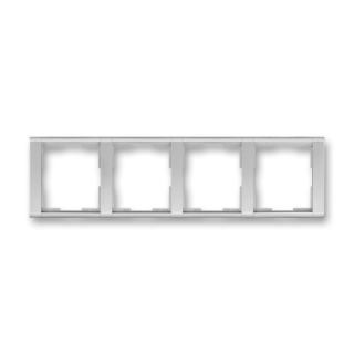 Rámeček čtyřnásobný vodorovný, 3901F-A00140 08, ABB, Time®, titanová