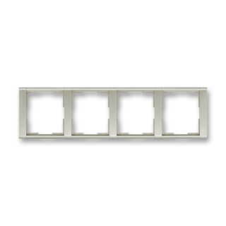 Rámeček čtyřnásobný vodorovný, 3901F-A00140 32, ABB, Time®, starostříbrná