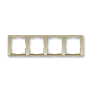 Rámeček čtyřnásobný vodorovný, 3901F-A00140 33, ABB, Time®, šampaňská