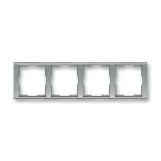 Rámeček čtyřnásobný vodorovný, 3901F-A00140 36, ABB, Time®, ocelová