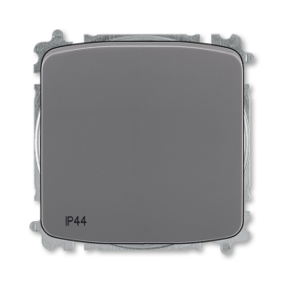 Spínač IP 44, řazení 7, 3559A-A07940 S2, ABB, Tango, kouřová šedá