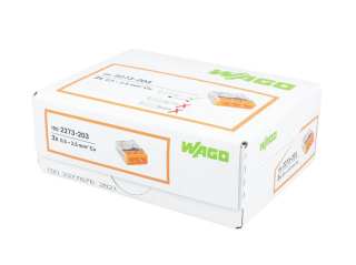 Svorka Wago 2273-203, 3x2,5 oranžová - balení 100ks