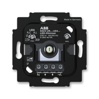 Stmívač otočný, 2-200 W, pro regulovatelné LED žárovky, 2CKA006512A0354, ABB