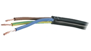 Kabel CYSY 3G0,75 H05VV-F, černá - smotek 13m - skladem 1 ks