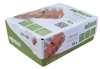 Svorka Wago 221-420, 10x0,08-4mm CYA - balení 15 ks