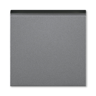 Kryt spínače jednoduchý, 3559H-A00651 69, ABB, Levit®M, ocelová / kouřová černá