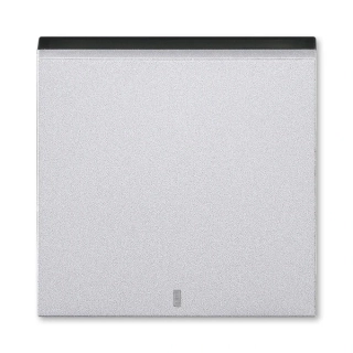 Kryt spínače kolébkového s čirým průzorem, 3559H-A00653 70, ABB, Levit®M, titanová / kouřová černá
