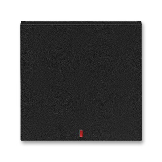 Kryt spínače dvojpólového, 3559H-A00655 63, ABB, Levit®M, onyx / kouřová černá