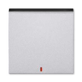 Kryt spínače dvojpólového, 3559H-A00655 70, ABB, Levit®M, titanová / kouřová černá