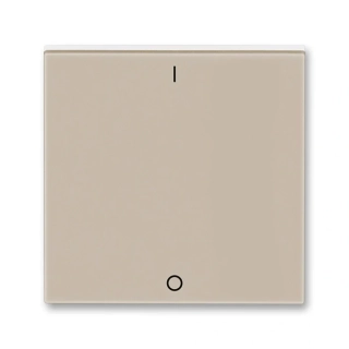 Kryt spínače trojpólového, 3559H-A00933 18, ABB, Levit®, macchiato / bílá
