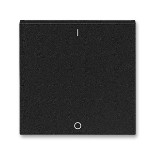 Kryt spínače trojpólového, 3559H-A00933 63, ABB, Levit®M, onyx / kouřová černá