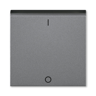 Kryt spínače trojpólového, 3559H-A00933 69, ABB, Levit®M, ocelová / kouřová černá