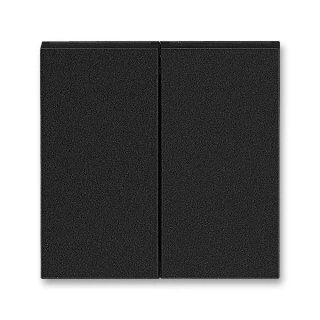Kryt spínače dělený, 3559H-A00652 63, ABB, Levit®M, onyx / kouřová černá