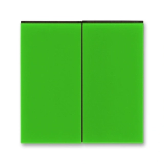 Kryt spínače dělený, 3559H-A00652 67, ABB, Levit®, zelená / kouřová černá