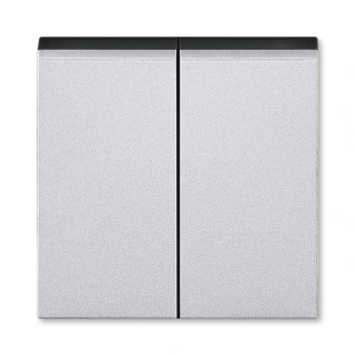 Kryt spínače dělený, 3559H-A00652 70, ABB, Levit®M, titanová / kouřová černá
