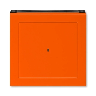 Kryt spínače kartového, 3559H-A00700 66, ABB, Levit®, oranžová / kouřová černá