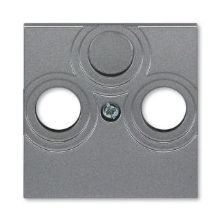 Kryt zásuvky anténní TV+R(+SAT), 5011H-A00300 69, ABB, Levit®M, ocelová