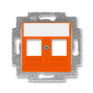 Kryt zásuvky komunikační, 5014H-A01018 66, ABB, Levit®, oranžová
