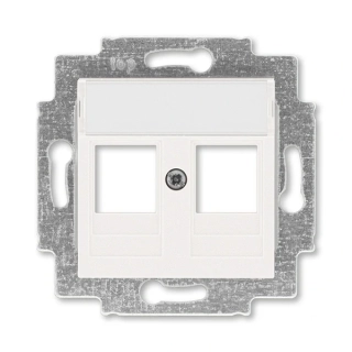 Kryt zásuvky komunikační, 5014H-A01018 68, ABB, Levit®M, perleťová