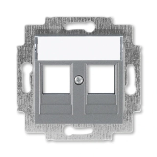Kryt zásuvky komunikační, 5014H-A01018 69, ABB, Levit®M, ocelová
