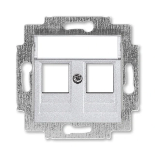 Kryt zásuvky komunikační, 5014H-A01018 70, ABB, Levit®M, titanová