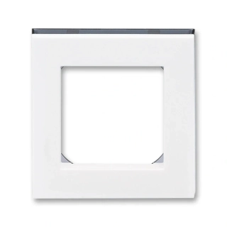 Rámeček jednonásobný, 3901H-A05010 62, ABB, Levit®, bílá / kouřová černá