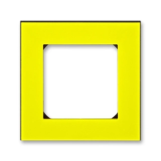 Rámeček jednonásobný, 3901H-A05010 64, ABB, Levit®, žlutá / kouřová černá