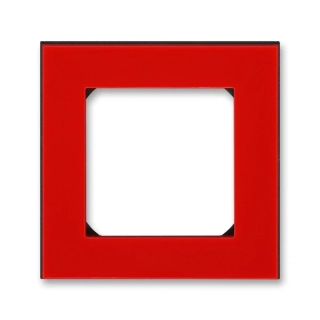 Rámeček jednonásobný, 3901H-A05010 65, ABB, Levit®, červená / kouřová černá