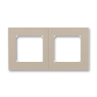 Rámeček dvojnásobný, 3901H-A05020 18, ABB, Levit®, macchiato / bílá