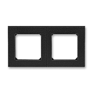 Rámeček dvojnásobný, 3901H-A05020 63, ABB, Levit®M, onyx / kouřová černá