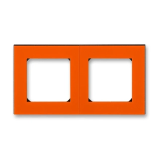 Rámeček dvojnásobný, 3901H-A05020 66, ABB, Levit®, oranžová / kouřová černá
