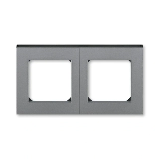Rámeček dvojnásobný, 3901H-A05020 69, ABB, Levit®M, ocelová / kouřová černá