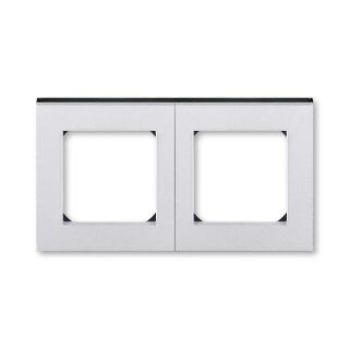 Rámeček dvojnásobný, 3901H-A05020 70, ABB, Levit®M, titanová / kouřová černá
