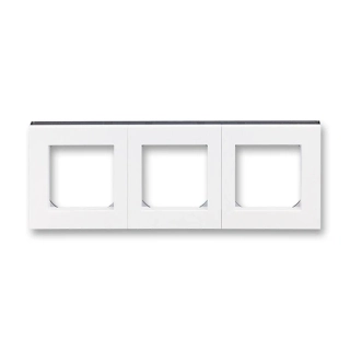Rámeček trojnásobný, 3901H-A05030 62, ABB, Levit®, bílá / kouřová černá