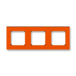 Rámeček trojnásobný, 3901H-A05030 66, ABB, Levit®, oranžová / kouřová černá