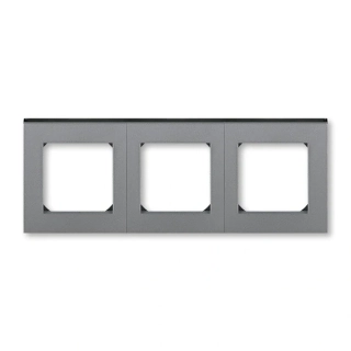 Rámeček trojnásobný, 3901H-A05030 69, ABB, Levit®M, ocelová / kouřová černá